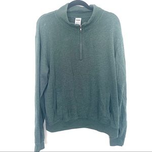PINK Victoria's Secret Tops - Victoria’s Secret PINK Green 3/4 Zip Pullover L PINK Victoria's Secret Tops - Victoria’s Secret PINK Green 3/4 Zip Pullover L